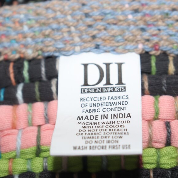 Chindi Rag Rug Woven Table Runner Multicolored About 69\